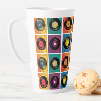 Retro 70s 60s Vinyl Record Album Latte Mug