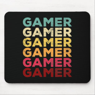 Retro 70s 80s 90s Video Game Men Boys Gift Vintage Mouse Pad