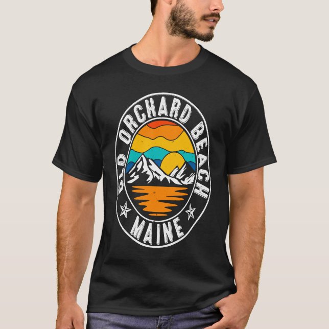 Retro 70s 80s Old Orchard Beach Maine ME T-Shirt (Front)