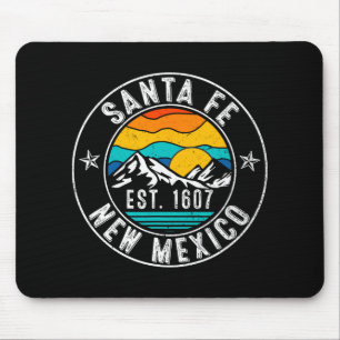 Retro 70s 80s Santa Fe New Mexico Nm Mouse Pad