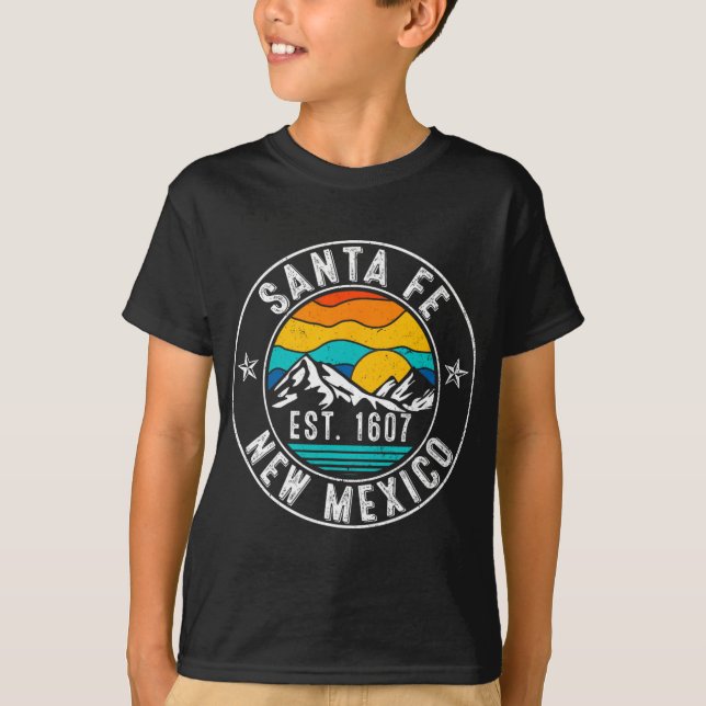 Retro 70s 80s Santa Fe New Mexico Nm  T-Shirt (Front)