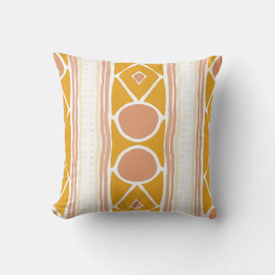 Retro 70s abstract pattern cushion