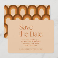 Retro 70s Aesthetic Rainbow Brown Simple