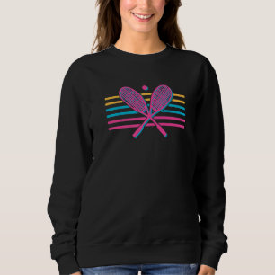 Retro 70s and 80s Style Squash player for playing Sweatshirt
