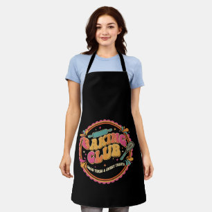 Retro 70s "Baking Club" Groovy Sweet Treats Desig Apron