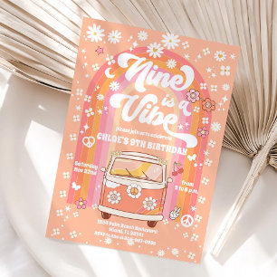 Retro 70s Birthday Party Invitation