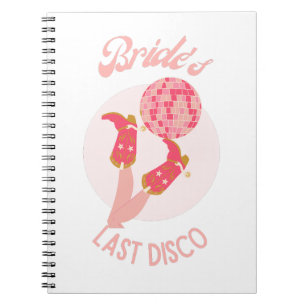 Retro 70s Bride’s Last Disco Bachelorette Party Notebook