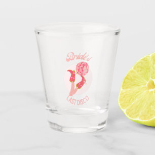Retro 70s Bride’s Last Disco Bachelorette Party Shot Glass