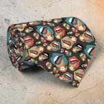 Retro 70s Classic Custom Necktie<br><div class="desc">This custom necktie features a vibrant retro design, inspired by the iconic 1970s. It's a classic accessory that adds a touch of vintage flair to any outfit. Perfect for making a statement or adding a unique touch to your look, this necktie is a great gift for the fashion-forward individual.</div>