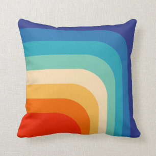 Retro 70s Color Bars Cushion