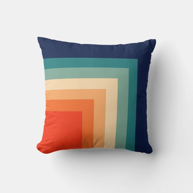 Retro 70s Colour Palette Cushion (Front)