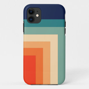 Retro 70s Colour Palette Throw Pillow iPhone 11 Case