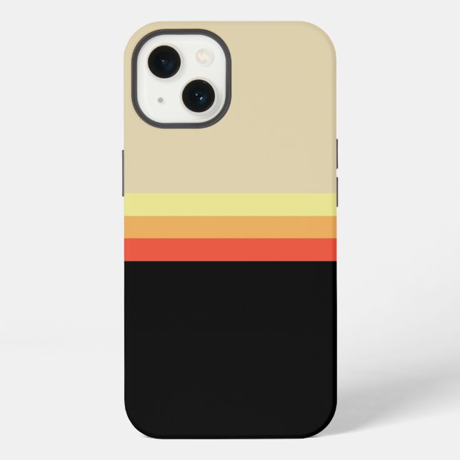 Retro 70s Coloured Palette iPhone Case (Back)