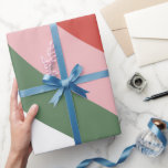 Retro 70s Colourful Wrapping Paper<br><div class="desc">Make your Christmas Groovy and Bright with this colourful wrapping paper. It has a background of striped shades of red,  yellow,  green and pink.</div>