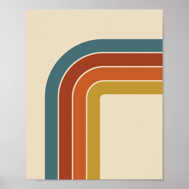 Retro 70s Curve Poster (Front)