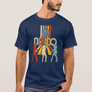 Retro 70s Disco Gifts Vintage Dancing Disco Ball b T-Shirt