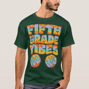 Retro 70s Fifth grade vibes Back To School Student T-Shirt