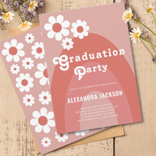 Retro 70s Floral Arch Graduate Party Budget
