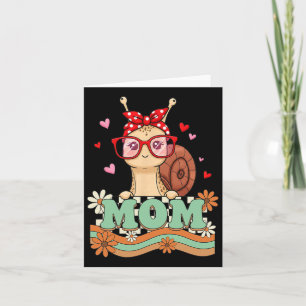 Retro 70s Flower Snail Mum Mama Grandma Mother's D Card