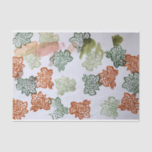 Retro 70s Flowers Tissue Paper