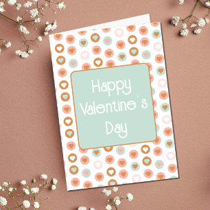 Retro 70s hippy Valentine's Day Card