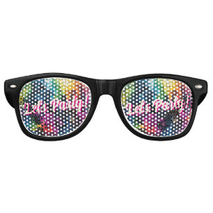 Retro 70's Party Disco Ball Sparkle Glam Wedding  Retro Sunglasses