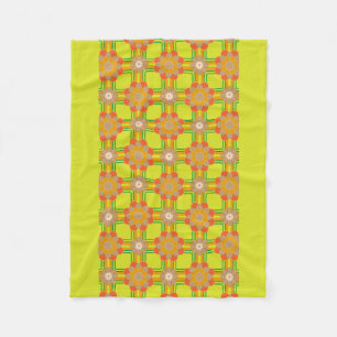 Retro / 70s Pattern Chic Fleece Blanket