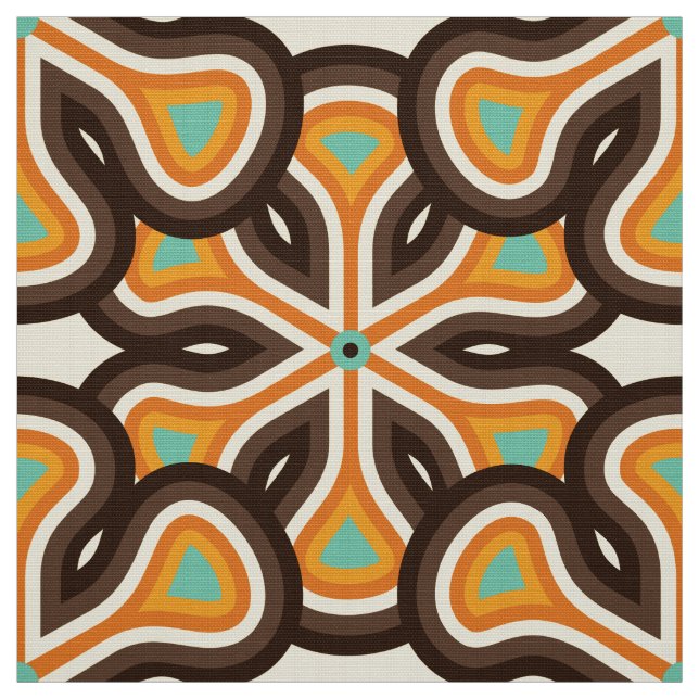 retro 70s pattern fabric (Swatch)