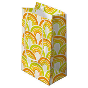 Retro 70s Pattern Small Gift Bag