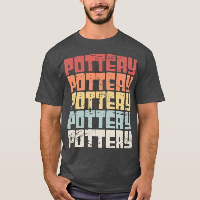 Retro 70s POTTERYet gift T-Shirt (Front)