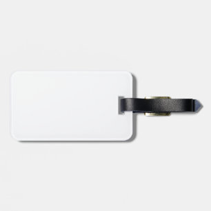 Retro 70s Rainbow Bold Stripes Initials Monogram Luggage Tag