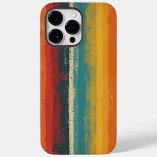 Retro 70s Rainbow Stripe Vintage iPhone Case