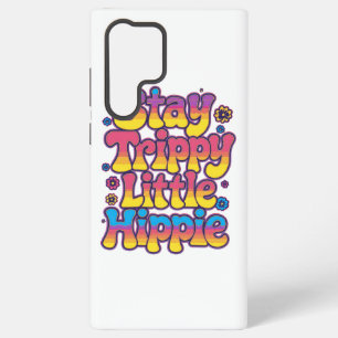 Retro 70s Stay Trippy Little Hippie Art Samsung Galaxy Case