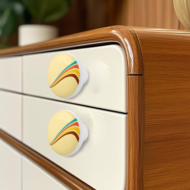 Retro 70's Stripes Ceramic Knob (Creator Uploaded)