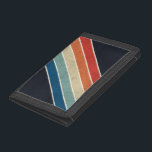 Retro 70s Stripes Trifold Wallet<br><div class="desc">Retro Colourful 70s Stripes Wallet</div>