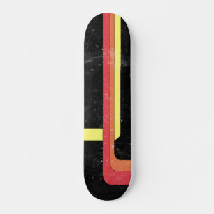 Retro 70's style skateboard design