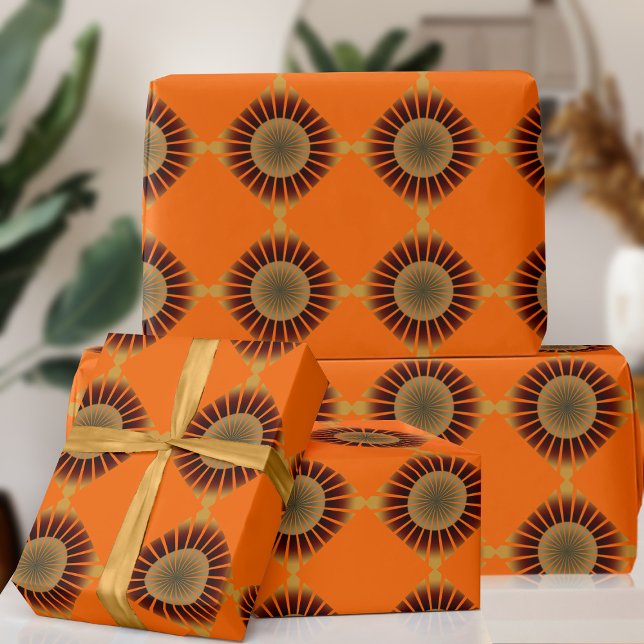 Retro 70's style wrapping paper (Fun and funky 70s inspired wrapping paper just for you)