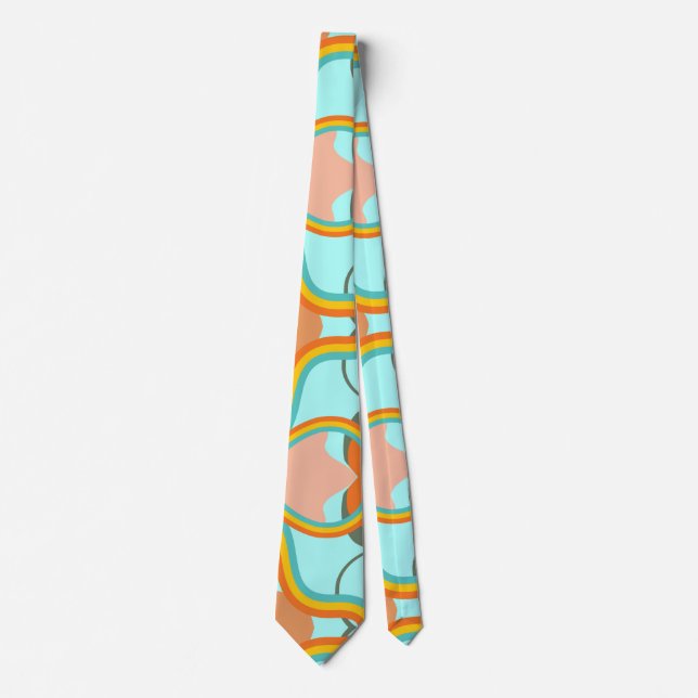 Retro 70s Summer vibes Tie (Front)