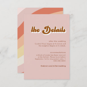 Retro 70s Terracotta Details Enclosure Card