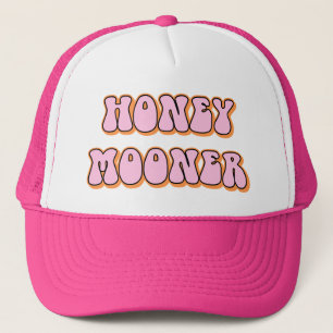 Retro 70's Themed Honeymooner Bride Trucker Hat