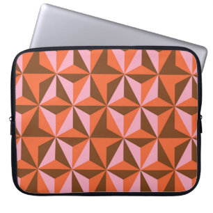 Retro 70's: Vintage Pattern Background Laptop Sleeve