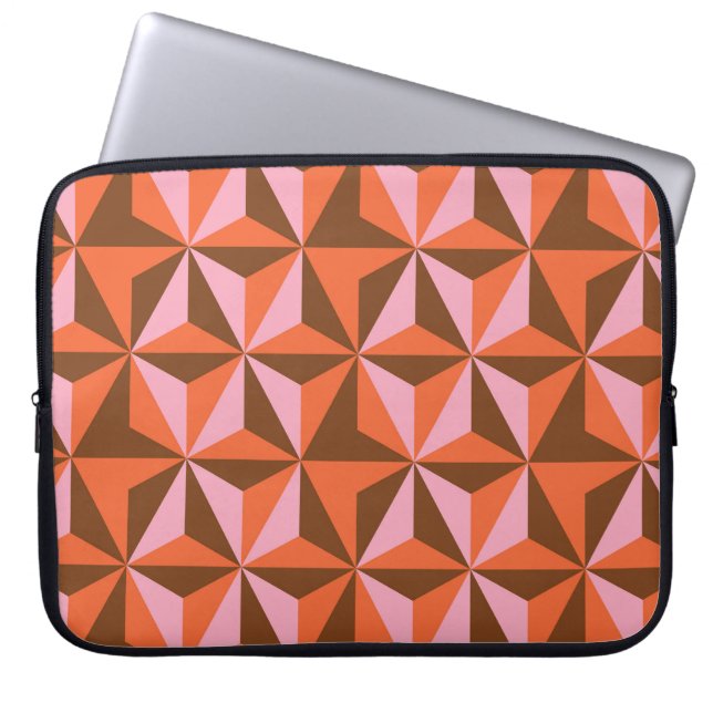 Retro 70's: Vintage Pattern Background Laptop Sleeve (Front)