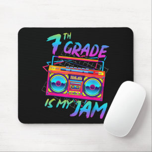 Retro 80s 7th Grade Is My Jam Back To School Mouse Pad