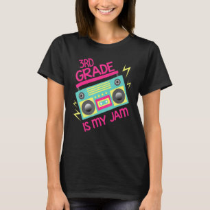 Retro 80's 90's Boombox 3rd Grade Is My Jam T-Shirt