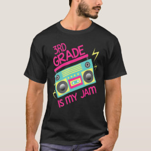 Retro 80's 90's Boombox 3rd Grade Is My Jam T-Shirt