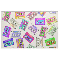 Retro 80's 90's Neon Patterned Cassette Tapes