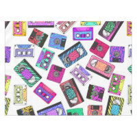 Retro 80's 90's Neon Patterned Cassette Tapes