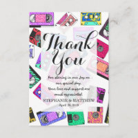 Retro 80's 90's Neon Patterned Cassette Tapes
