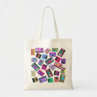 Retro 80's 90's Neon Patterned Cassette Tapes