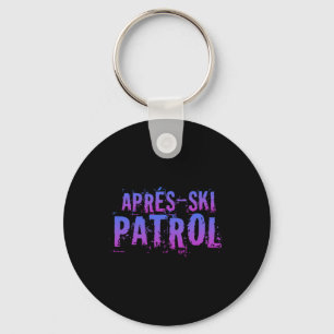 Retro 80s Apres Ski Patrol Vintage _1 Key Ring